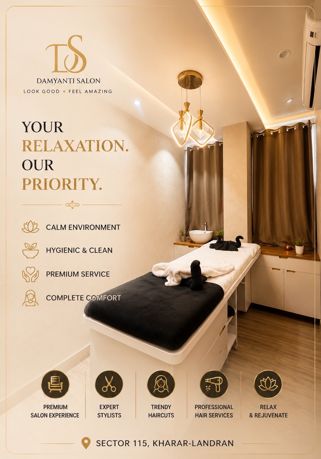 Damyanti Salon Kharar-Landran — hair, skin, nails, bridal and grooming services