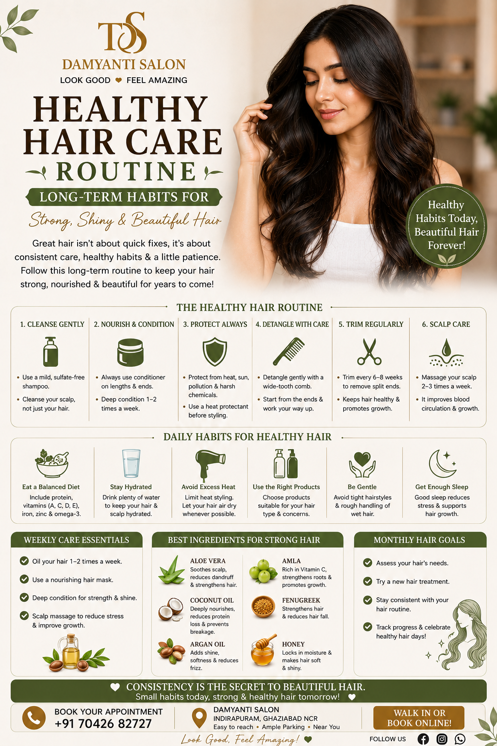 Healthy Hair Care Routine — Long-Term Habits