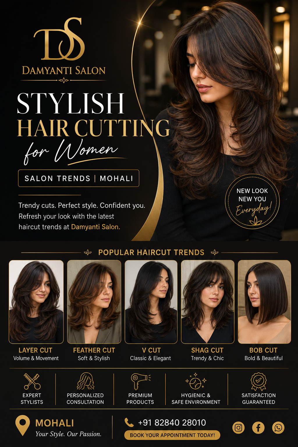 Stylish Hair Cutting for Women — Salon Trends | Mohali