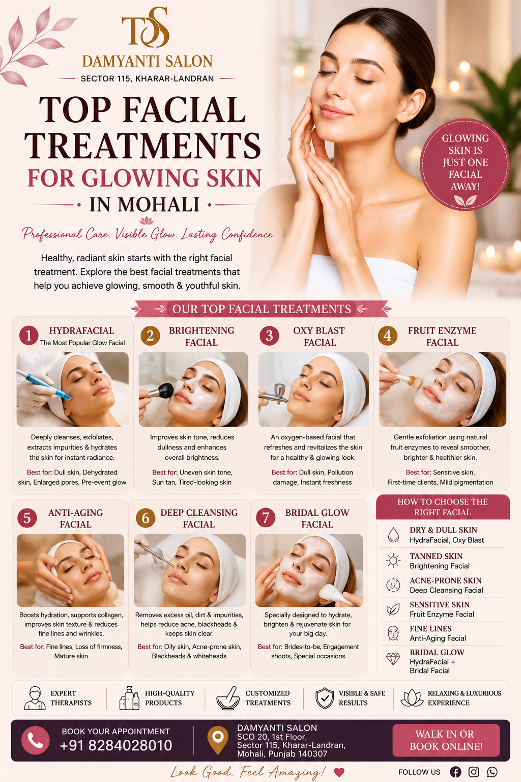 Top Facial Treatments for Glowing Skin in Mohali