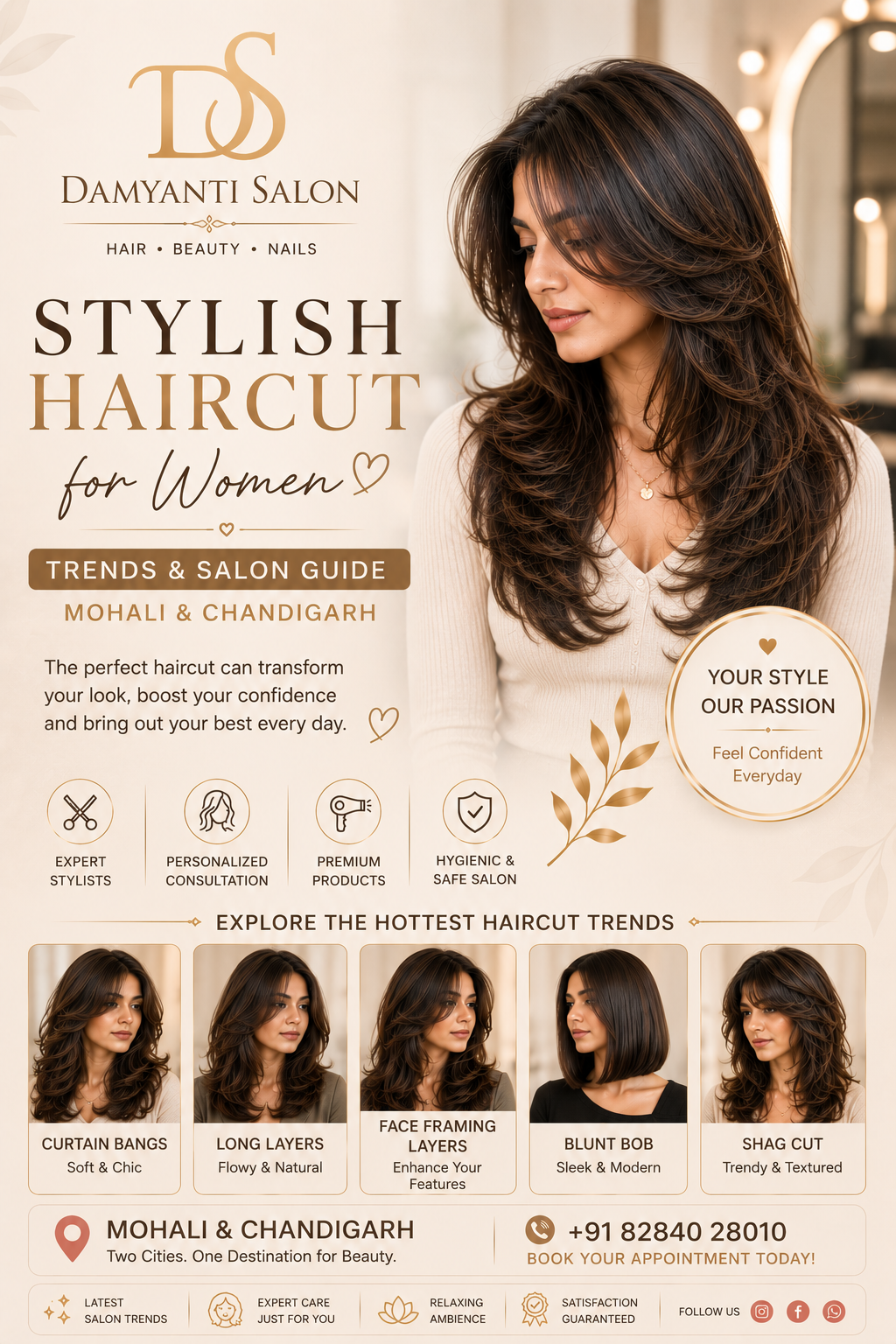 Stylish Haircut for Women — Trends & Salon Guide | Mohali & Chandigarh