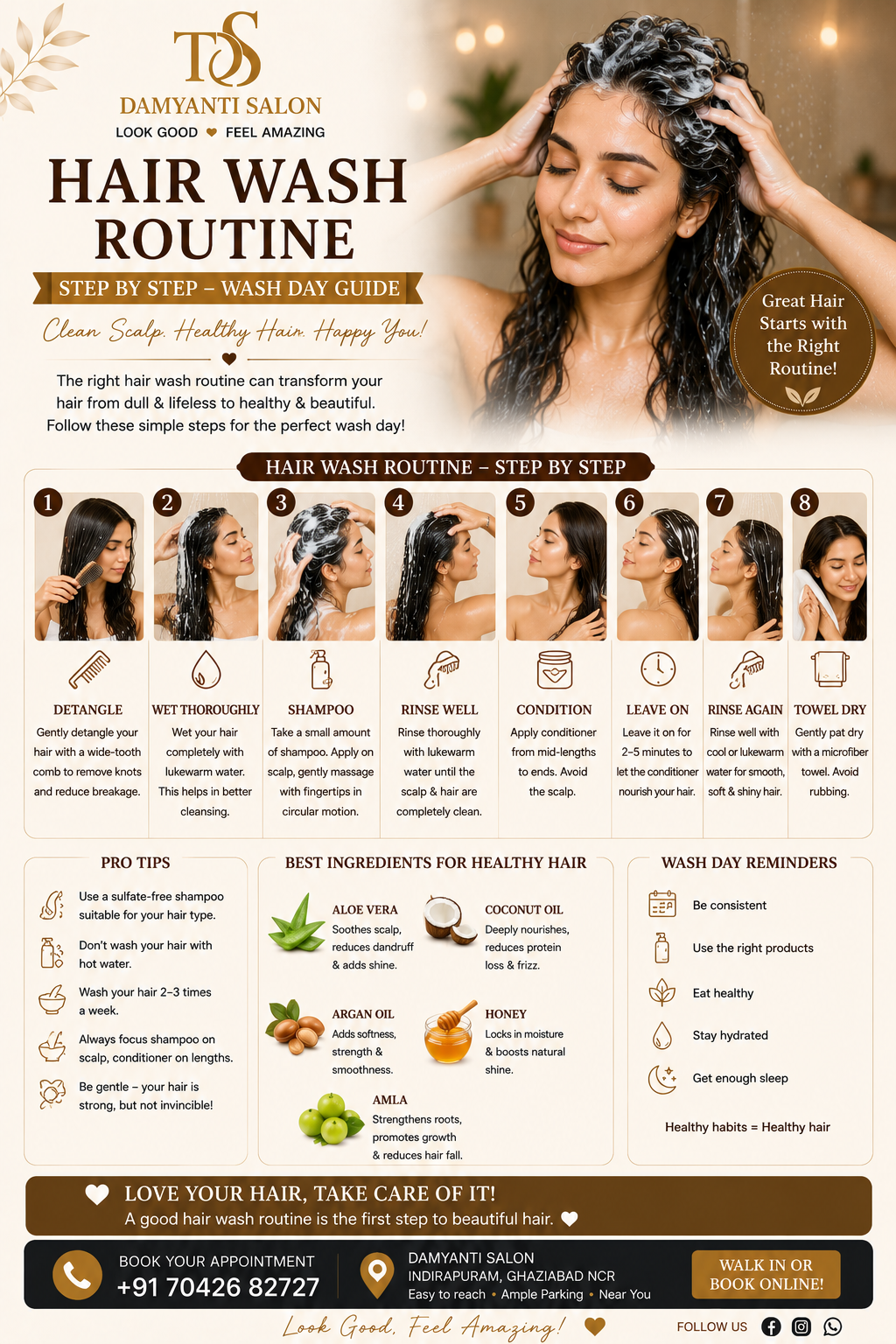 Hair Wash Routine Step by Step — Wash Day Guide