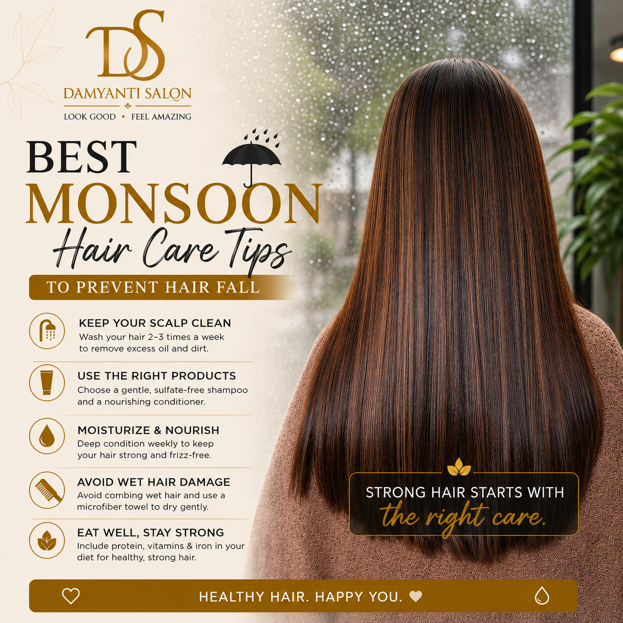 Best Monsoon Hair Care Tips to Prevent Hair Fall