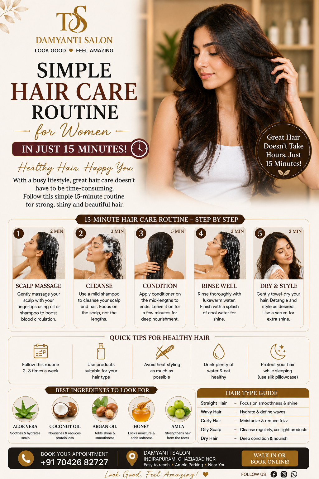 Hair Routine Guide for Women — Simple Weekly Plan